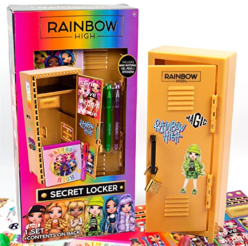 Image of Rainbow High Secret Locker Stationery Set, Including Notepad, Gel Pens Stickers - Ages 6+