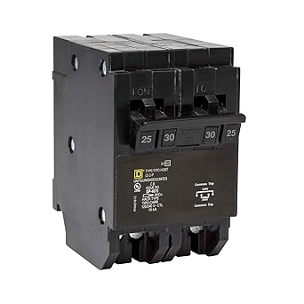 Square D - HOMT225230CP Tandem Quad Circuit Breaker, Black