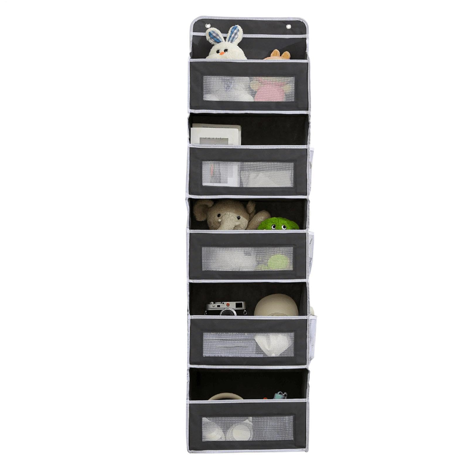 Organizador para colgar sobre la puerta, organizador de armario de gran | capacidad, de ahorro de espacio, parte trasera de la puerta para juguetes, pañales, toallitas, toallas, calcetines