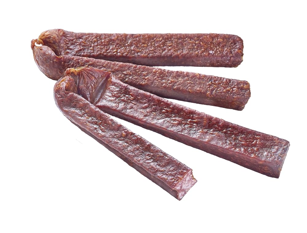 Almgourmet - Hirschlandjäger - 8 Stück je 60g - Wurstdelikatesse mit tollen Biss - schmeckt kräftig und würzig
