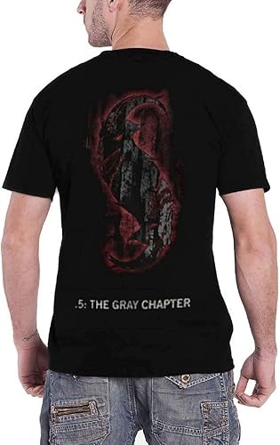 Miniatura 2 de Slipknot T Shirt Gray Chapter 5 Distressed Album Logo Official Mens Black