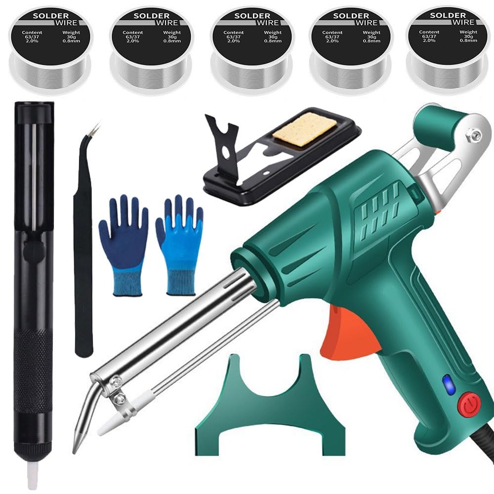 3 In 1 Industrial Laser Welding Tools with Internal Heating, Multifunction Welding Gun Set for Metal, Rust Removal, Cutting, Welding(Black)