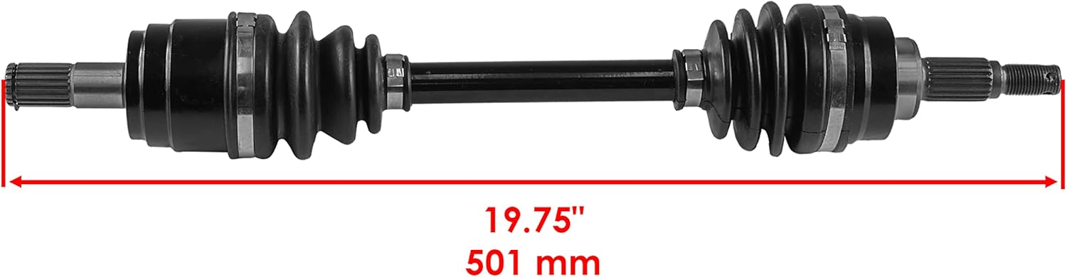 Caltric Front Left Complete Cv Joint Axle Compatible with Honda Trx680Fa Rincon 680 4X4 2006 2007 2008 2009 2010 2011 2012 2013 2014 2015 2016-2019