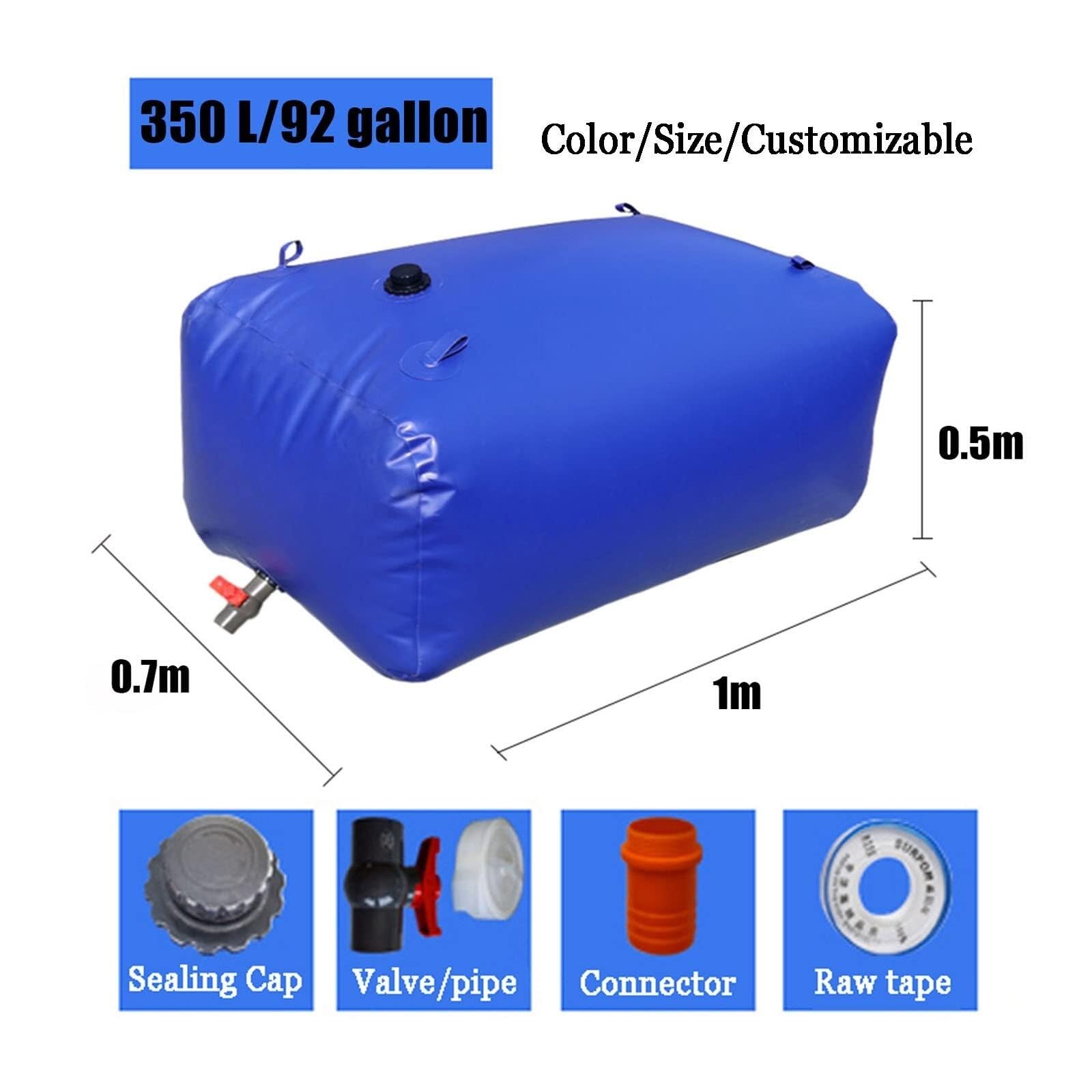 Bolsa de Almacenamiento for Tanque Agua Camping, Gruesa, for Montar en vehículo, con Grifo, portátil, for jardín, Utilizada for Agricultura, construcción y Transporte