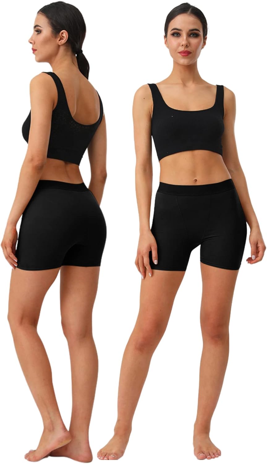 Women's Cotton Boxer Briefs Set - High Waisted, Anti-Chafing, Long Leg Boxers for Women Comfortable - Image 5