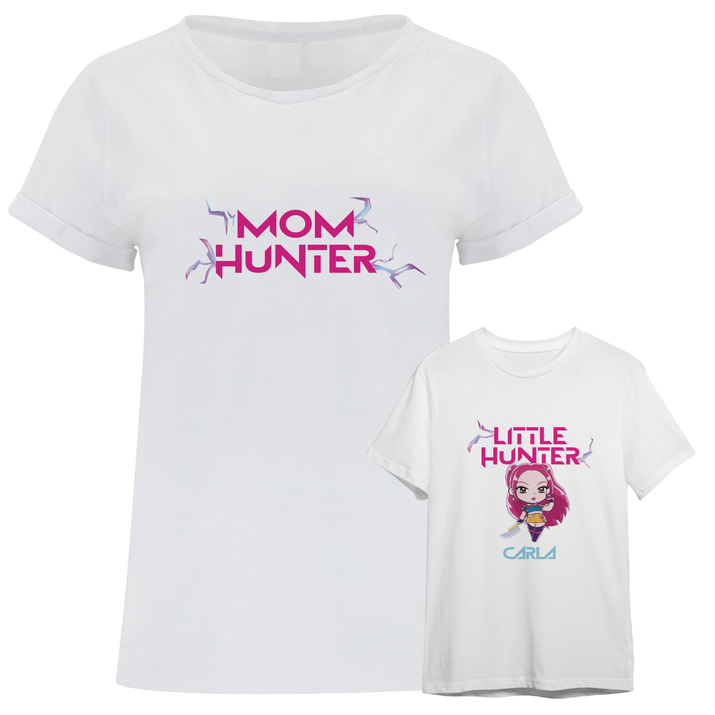 Evyre Regalo Dia de la Madre Pack Camisetas k-Pop Personalizada Nombre Mama niña niño Hijo Mujer Ropa Algodón Body Bebe Recien Nacido Idea Conjunto Detalle Original Cazadoras Hunt — view 9