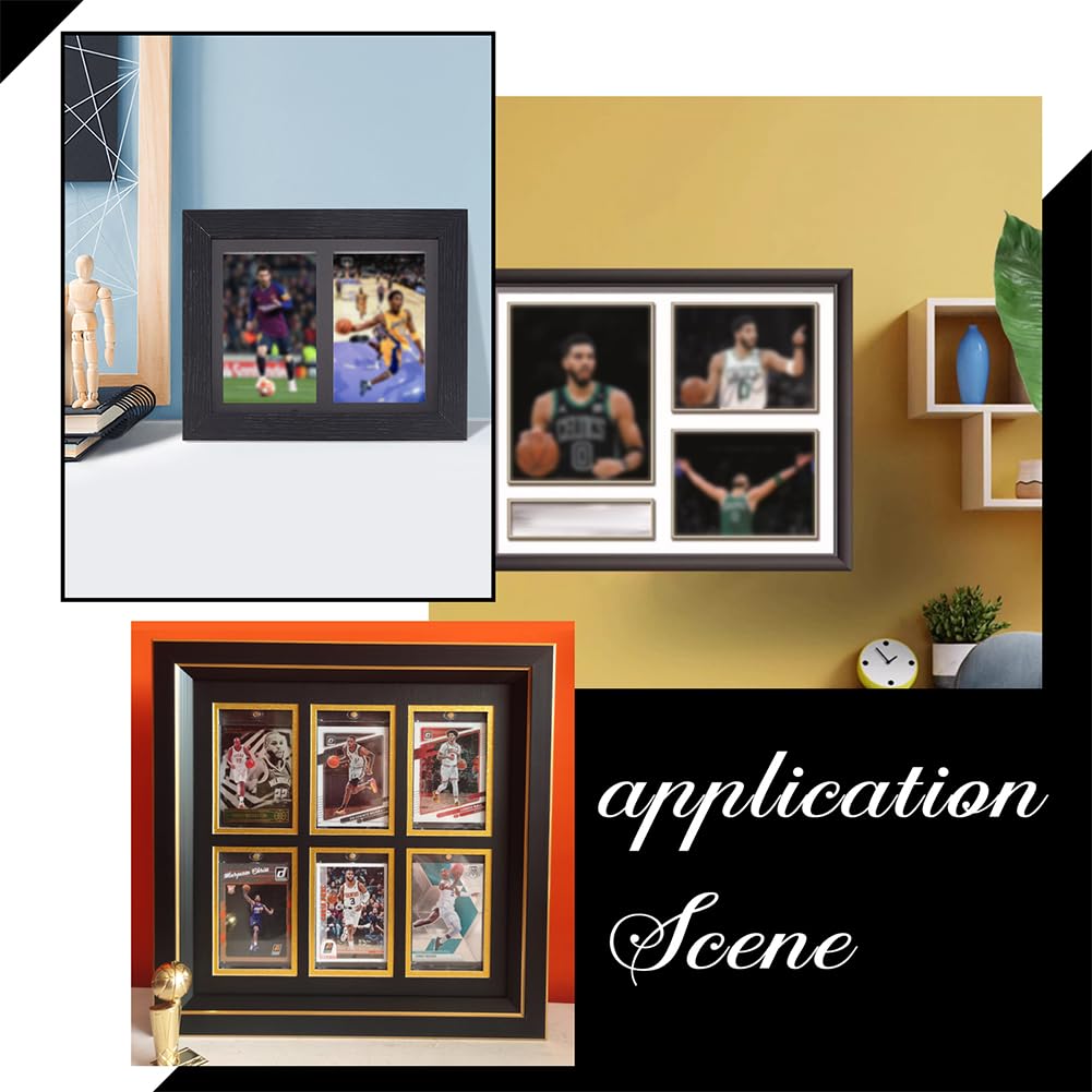 BENECREAT 2er Set Sammelkarten-Rahmen - Wanddisplay Für Sportkarten