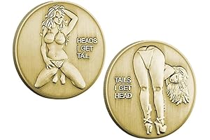 Pin-Up Girls Coin Funny Ice Breaker Game Heads I Get Tails -...