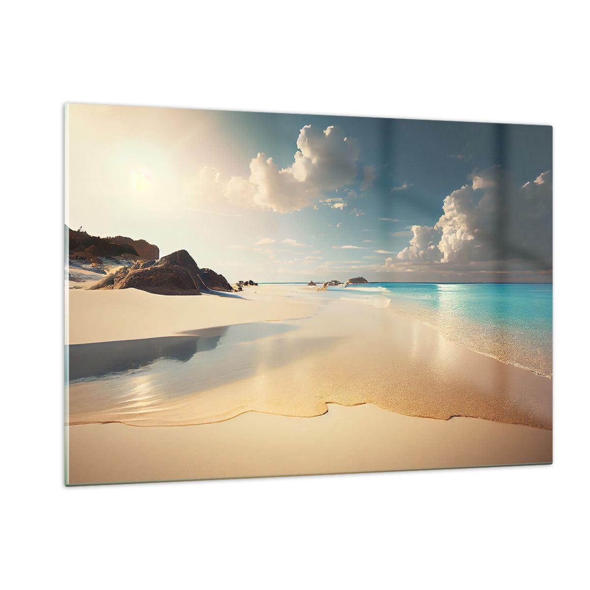 ARTTOR Tableau Décoratif en Verre 120x80cm Maritime Voyages - 6016