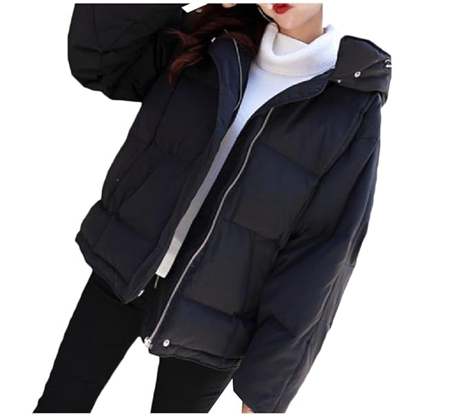 thin black parka