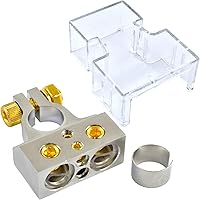 Vista 5 de Terminales universales de batería positiva o negativa de calibre 1/0 y 8 (par)