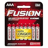 Rayovac 8248TFUSK Fusion Advanced Alkaline AAA Batteries, 8/Pack