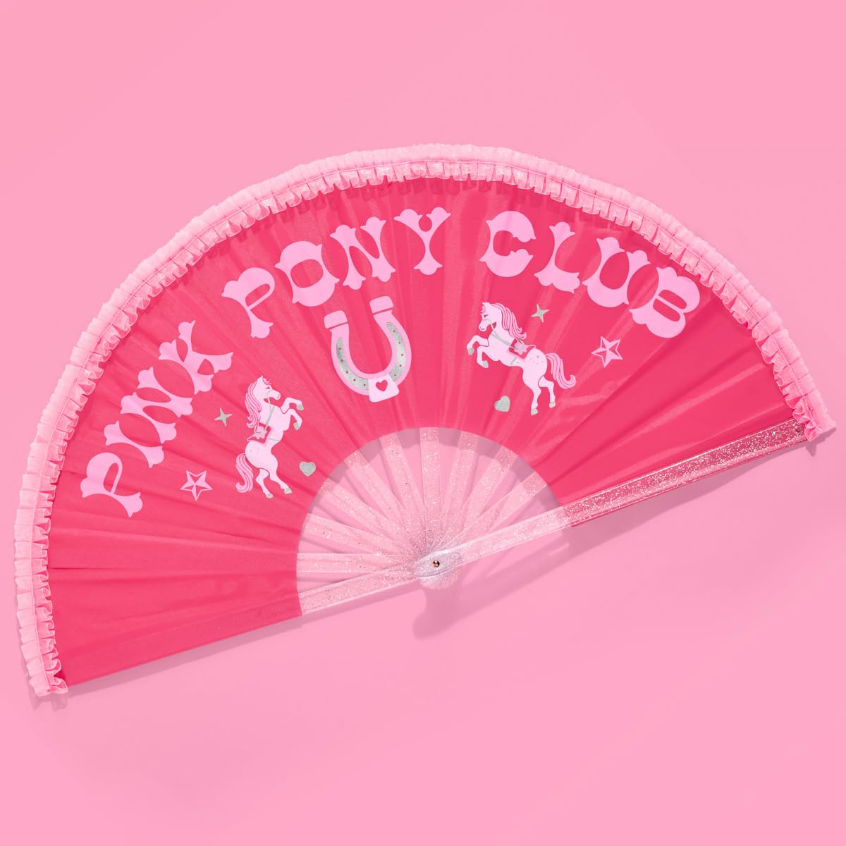 Cadeau de Bach Original avec cet Éventail Pliable Rose XO Fetti pour Fêtes