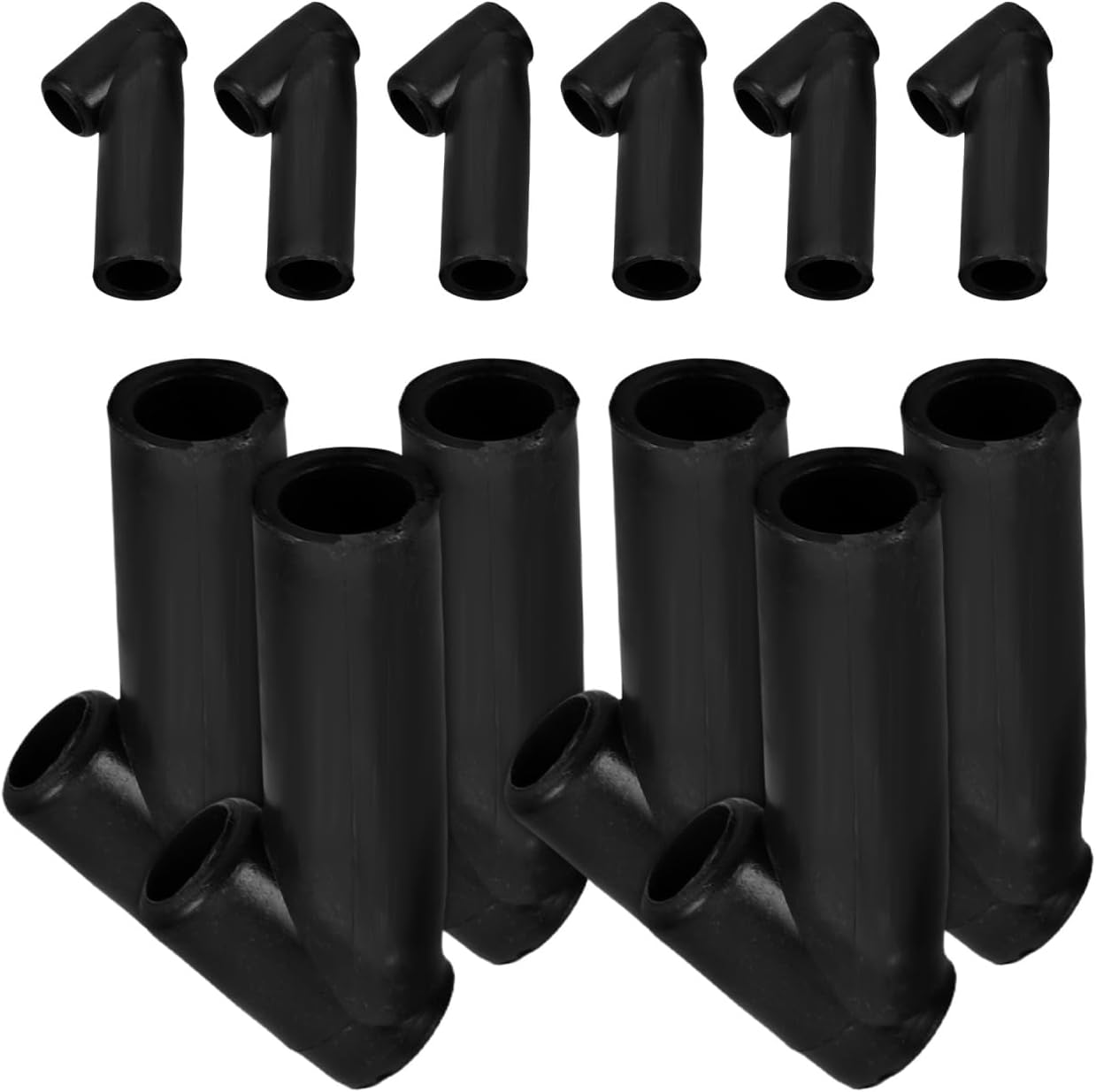 Kisangel Kite Parts 12Pcs Plastic Kite Connector Kit 3 Way Rod Connectors for DIY Frame Assembly Angled and Straight Fittings for Kids and Adults