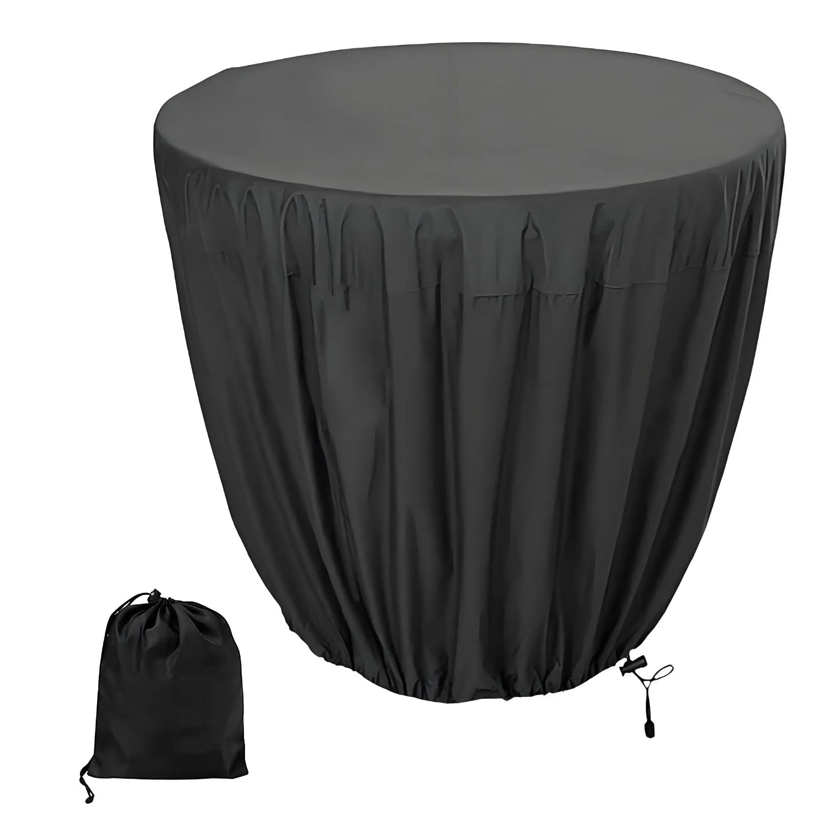 Opaeroo Winter Waterproof Fountain Cover 210 D Oxford Fabric All Season Bird Bath Cover with Windproof Drawstring UV Protective Garden Statue Fountain Protective Cover 25 x 18 inches Small