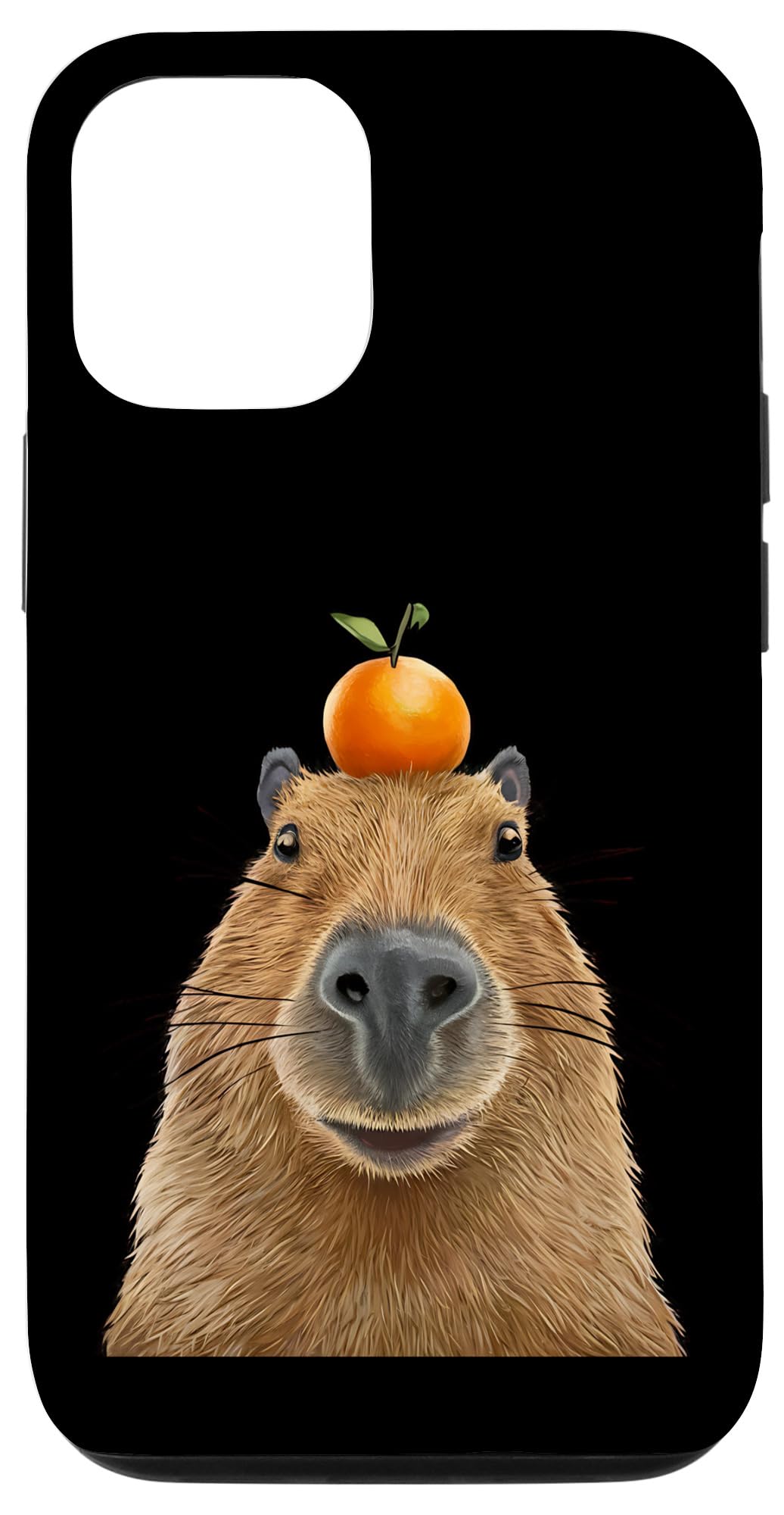 Amazon.co.jp: iPhone 14 頭にオレンジのカピバラ おもしろカピバラ