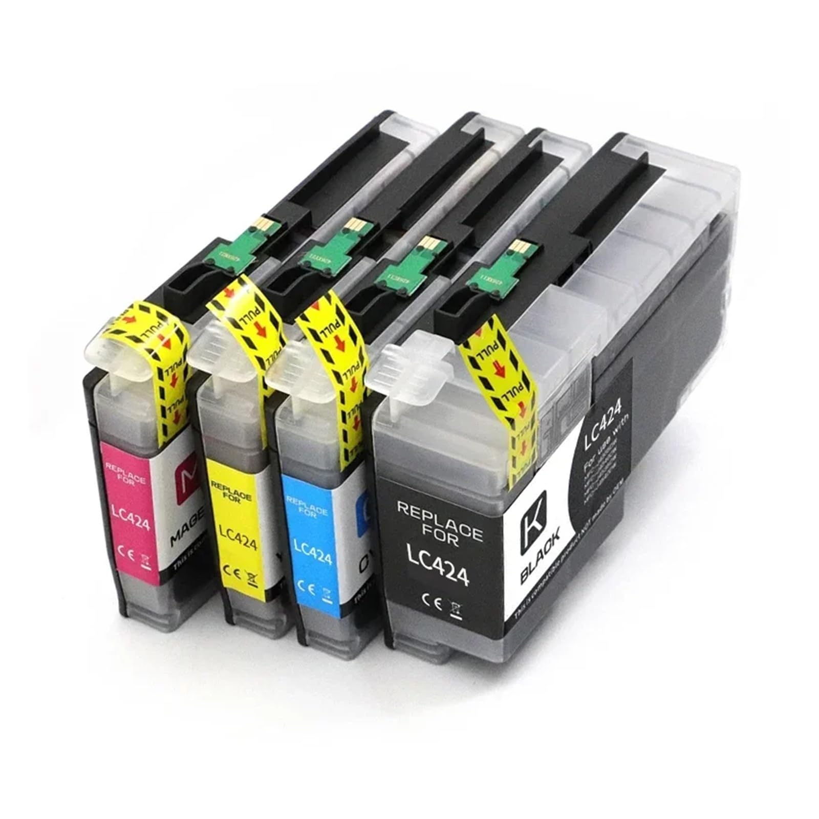 Cartucce d'inchiostro LC424 compatibili for Brother DCP-J1200DW J1200W | J1200WE, LC424BK LC424C LC424M LC424Y, set da 4 colori, fornitura inchiostro stampante(1set)