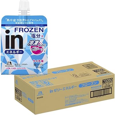 inゼリー エネルギーフローズン 塩分プラス ライチ味 (180g×36個) 熱中症対策 栄養補助ゼリー すばやいエネルギー補給 10秒チャージ 塩分補給 クエ …