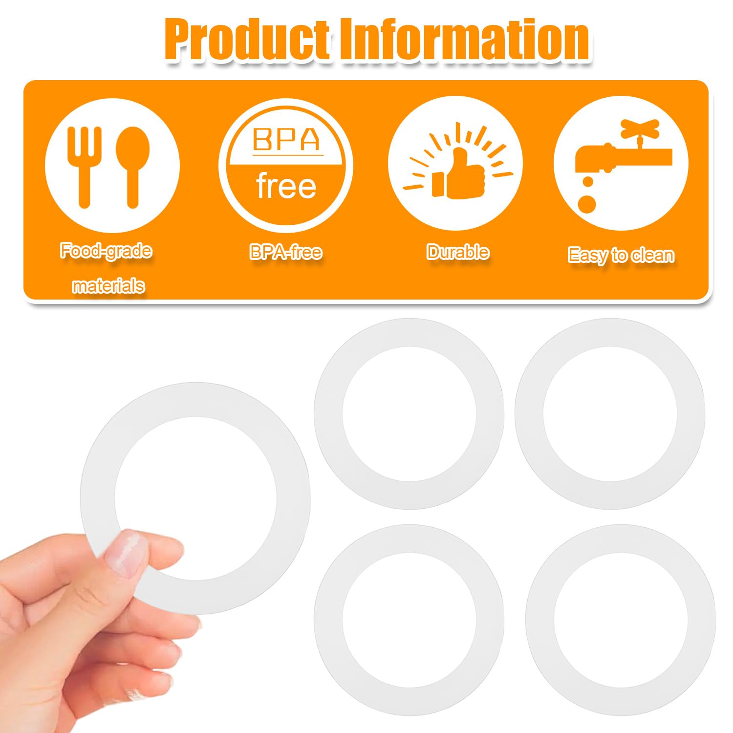 4pz Guarnizioni Ricambio per Momcozy Scaldabiberon, Guarnizioni Ricambio in Silicone Compatibili con Momcozy 17oz Portatili Scaldabiberon