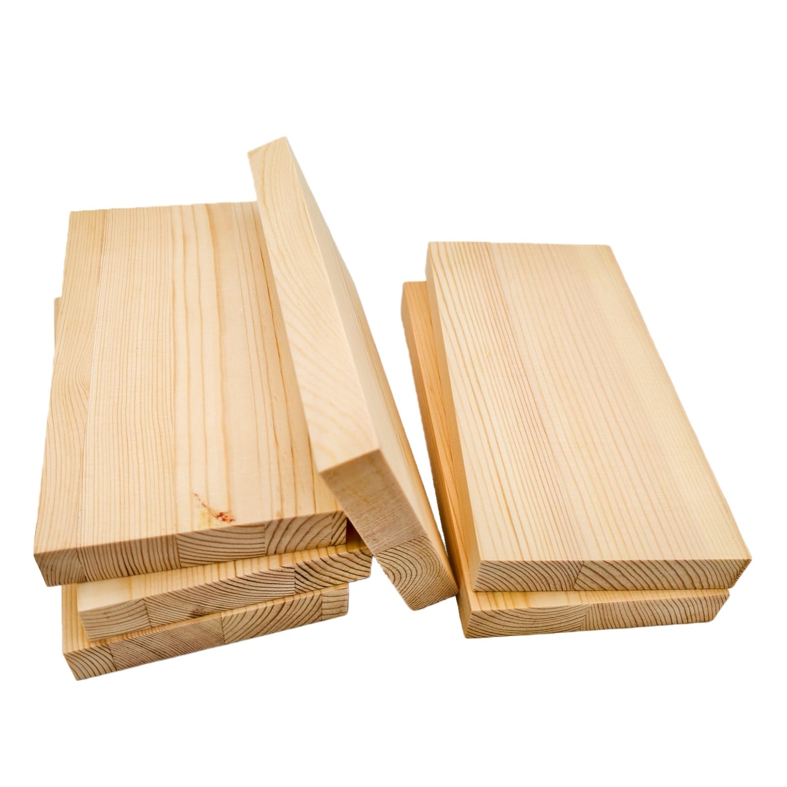 Rechteckige Holzbretter, unlackierte Holzblöcke zum Basteln,