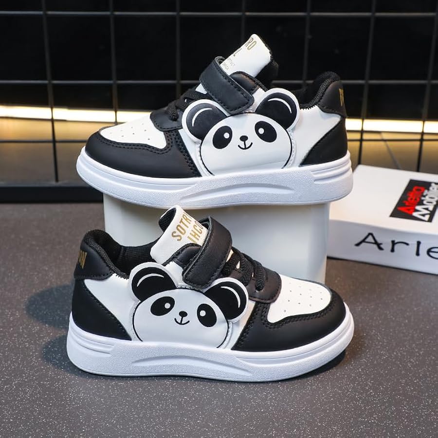 Amazon.com: Yaohuixy Panda Print Kids' Sneakers, Black and