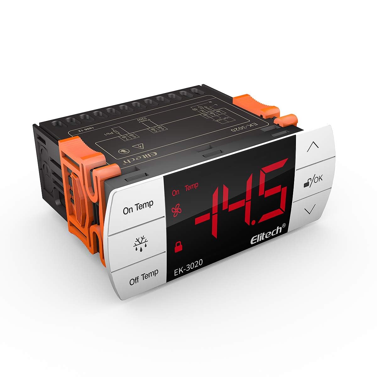 Régulateur de température numérique facile à utiliser avec écran tactile/Thermostat à 2 relais, contrôle en sortie refroidissement et décongélation, une sonde incluse