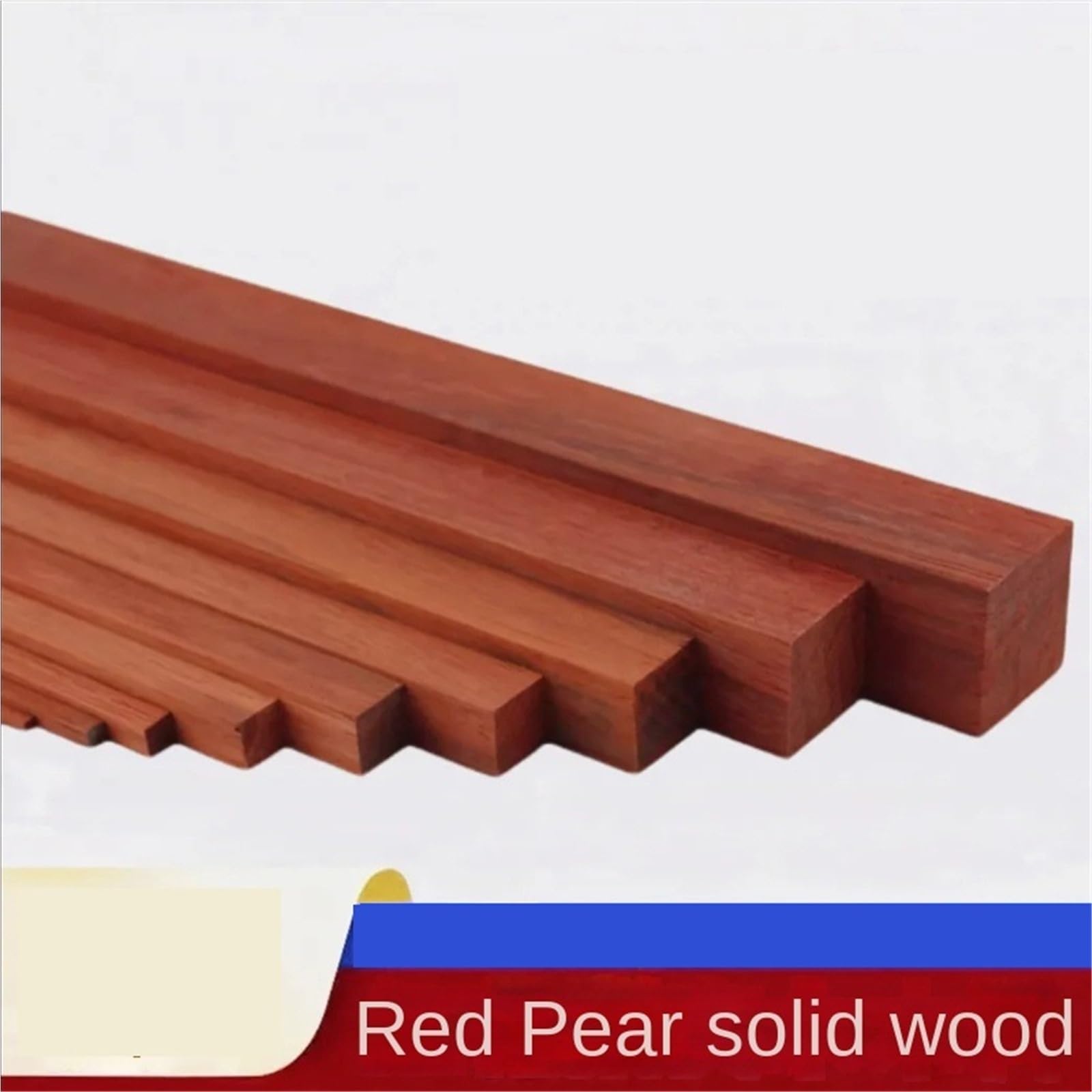 Palos Madera Manualidades Tiras largas de Palisandro Rojo, Madera Dura, Tiras cuadradas, modelismo Artesanal, Tallado(40x4x4cm)