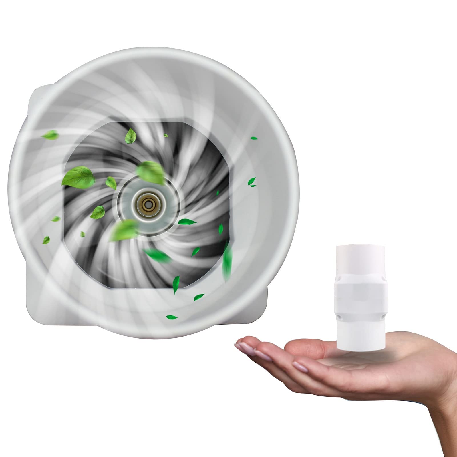 REVIAM Blower Inline Duct Fan 6w 50mm 12v 2 Inch HVAC Vent Blower Low Noise  Intake Fume Extractor For Cafes Apartments Homes Warehouses Bathrooms  (Color : 2inch/50/6w, Size : A Power Supplye) :