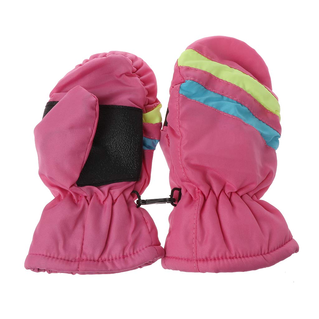 Boys Girls Waterproof Winter Warm Mitten, Ski Outdoor Windproof Warm Gloves For 2-5years Kids