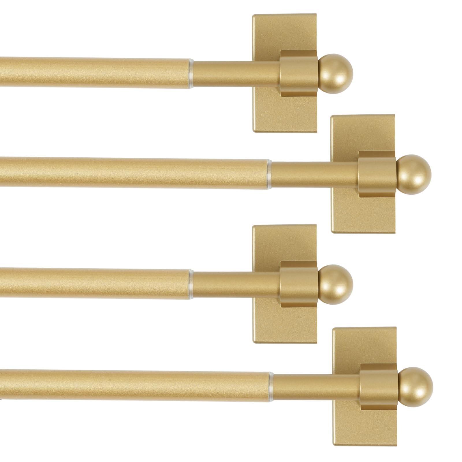 Photo 1 of H.VERSAILTEX Magnetic Curtain Rods 2 Pack