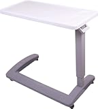 Carex Rolling Overbed Table, Hospital Bed Table, Laptop Tables for Recliner, Bed, Bedside and Sofa, Computer Tables, Hospital Tray, Adjustable with Wheels and Secure Height Adjustment