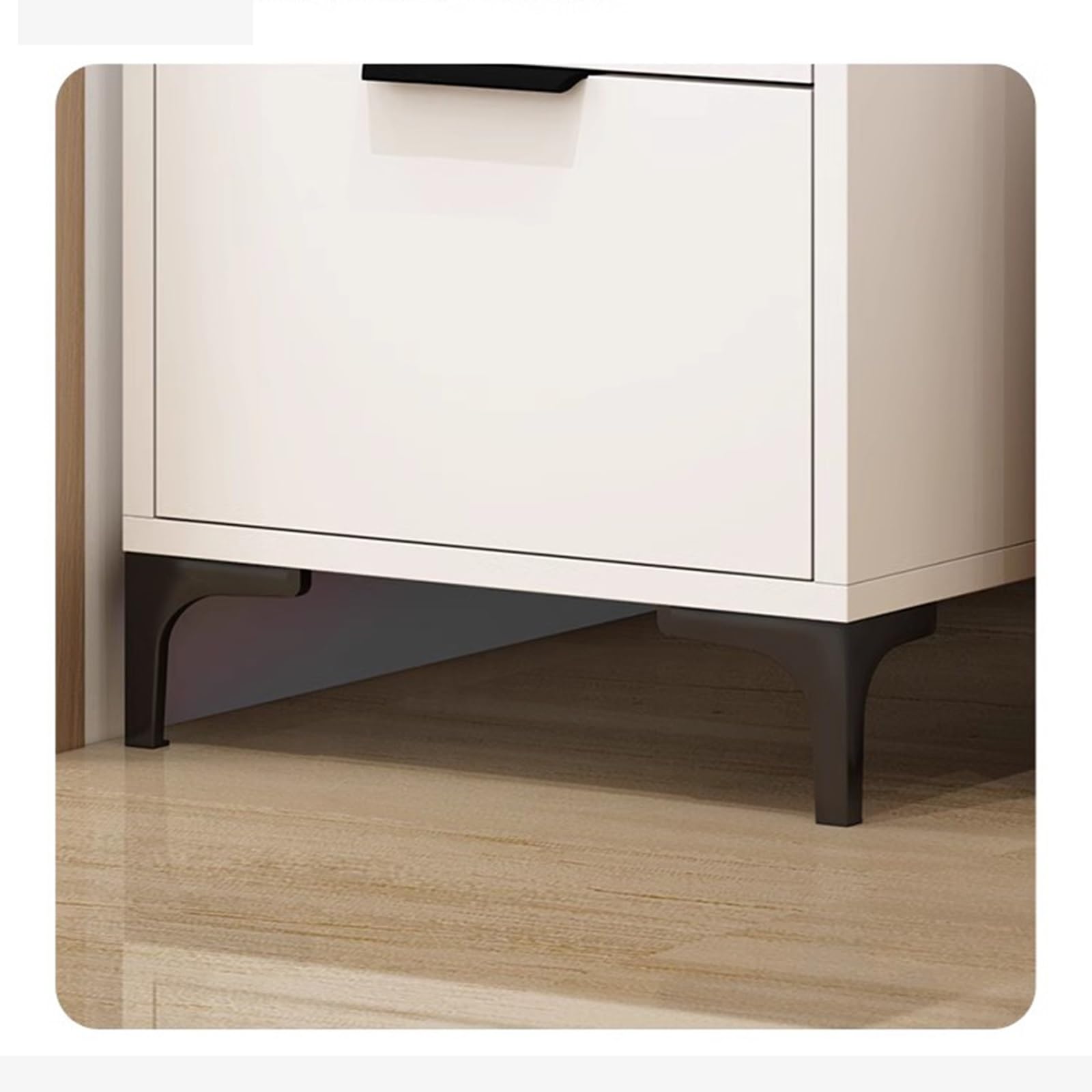 Mesa Auxiliar de salón Mesa Auxiliar for sofá, aparador de Pizarra, Armario Lateral, extraíble, librería con Hendidura, Almacenamiento en Esquina, luz Lujo
