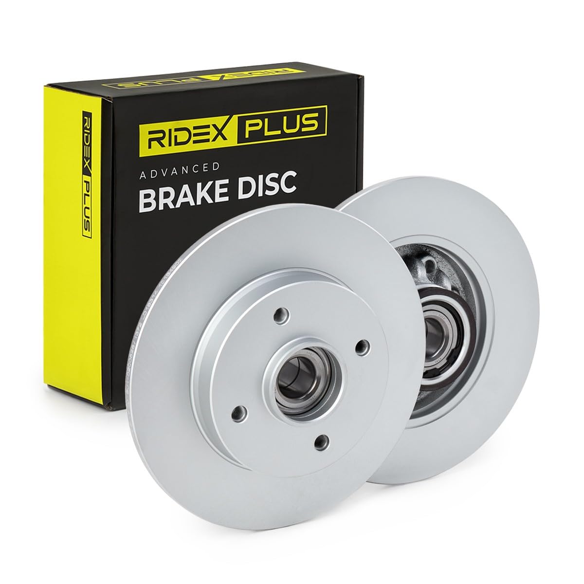 RIDEX PLUS 82B0745P 2x Disco freno Posteriore con anello sensore magnetico integrato con cuscinetto ruota senza bullone fissaggio ruota con mozzo portaruota Compatibilità con PEUGEOT