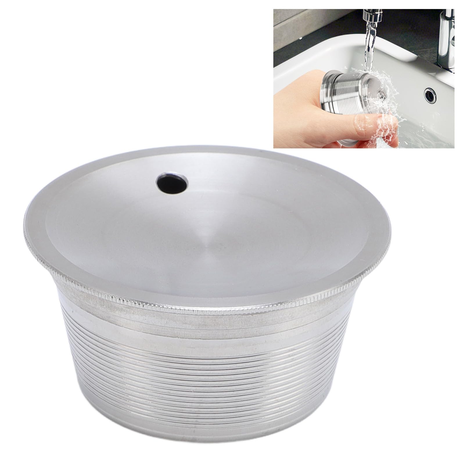 Caffè in Acciaio Inox, Capsula con Pressino, Pulizia Facile Senza