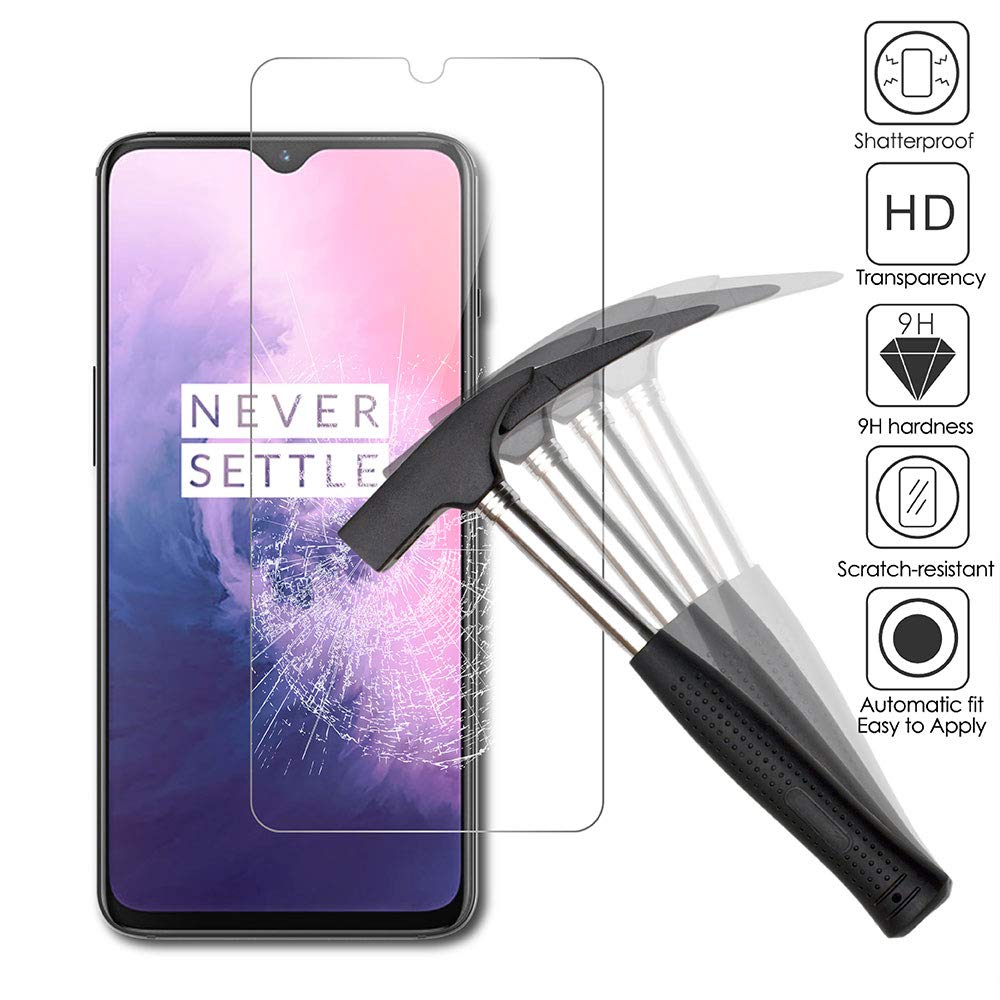 Widrt [2 Pezzi] Vetro Temperato Pellicola Protettiva Per Oneplus 7 Pro/Oneplus 7T Pro, Durezza 9H, Anti-Graffi, Senza Bolle, Copertura Totale (Curva