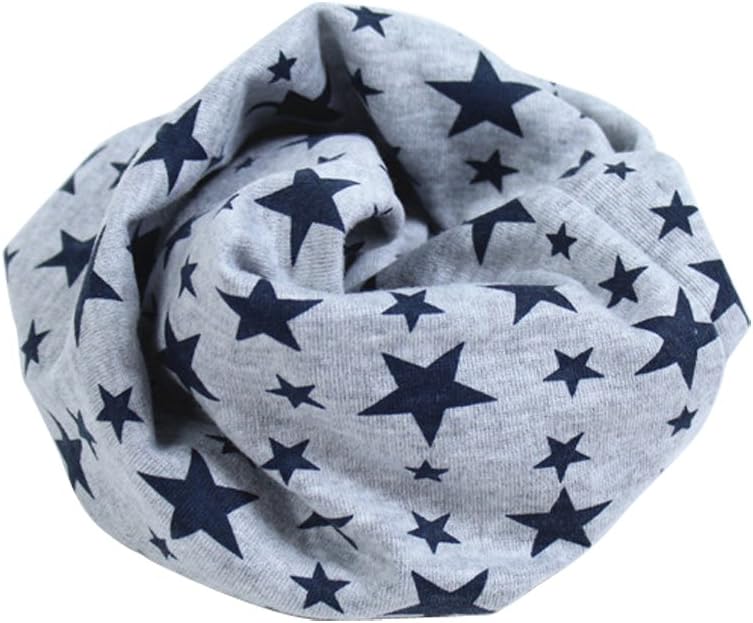 Cute Kids Infinity Scarves: Cotton Stars Print Neck Scarf