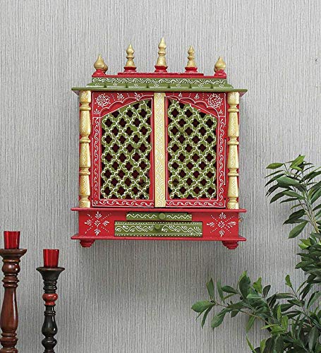 Temple en bois avec ampoule LED pour créer un coin de méditation zen