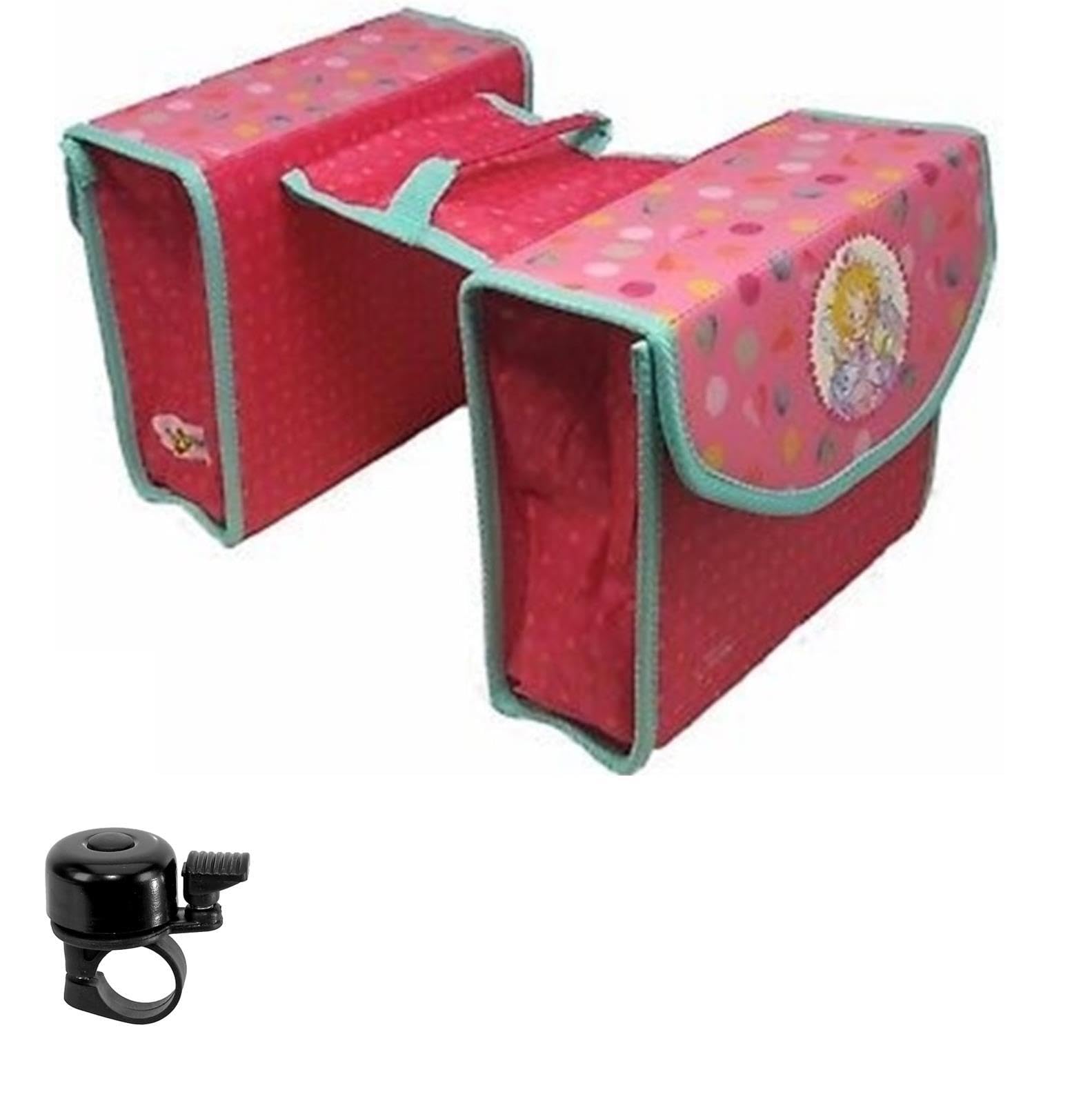Prinzessin Lillifee Gepäckträgertasche Doppeltasche Kinderfahrrad inkl. Fahrradglocke Sport & Freizeit