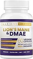Vista 1 de Maximum Slim Cápsulas de melena de león y DMAE: mejora la memoria, aumenta la claridad mental y agudiza la concentración - 60 cápsulas para un
