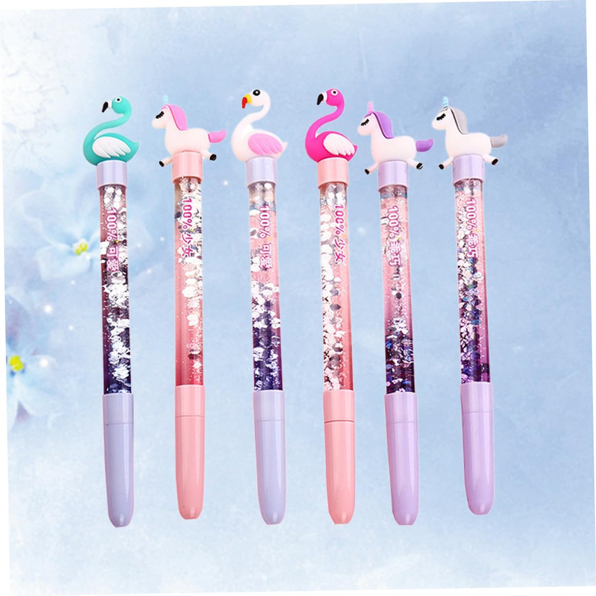 Operitacx 18pièces Stylo à Gel Créatif Licorne Et Cygne Lot De Écriture Fluide Design Kawaii Stylo Effaçable Fournitures Scolaires Pour Adolescents