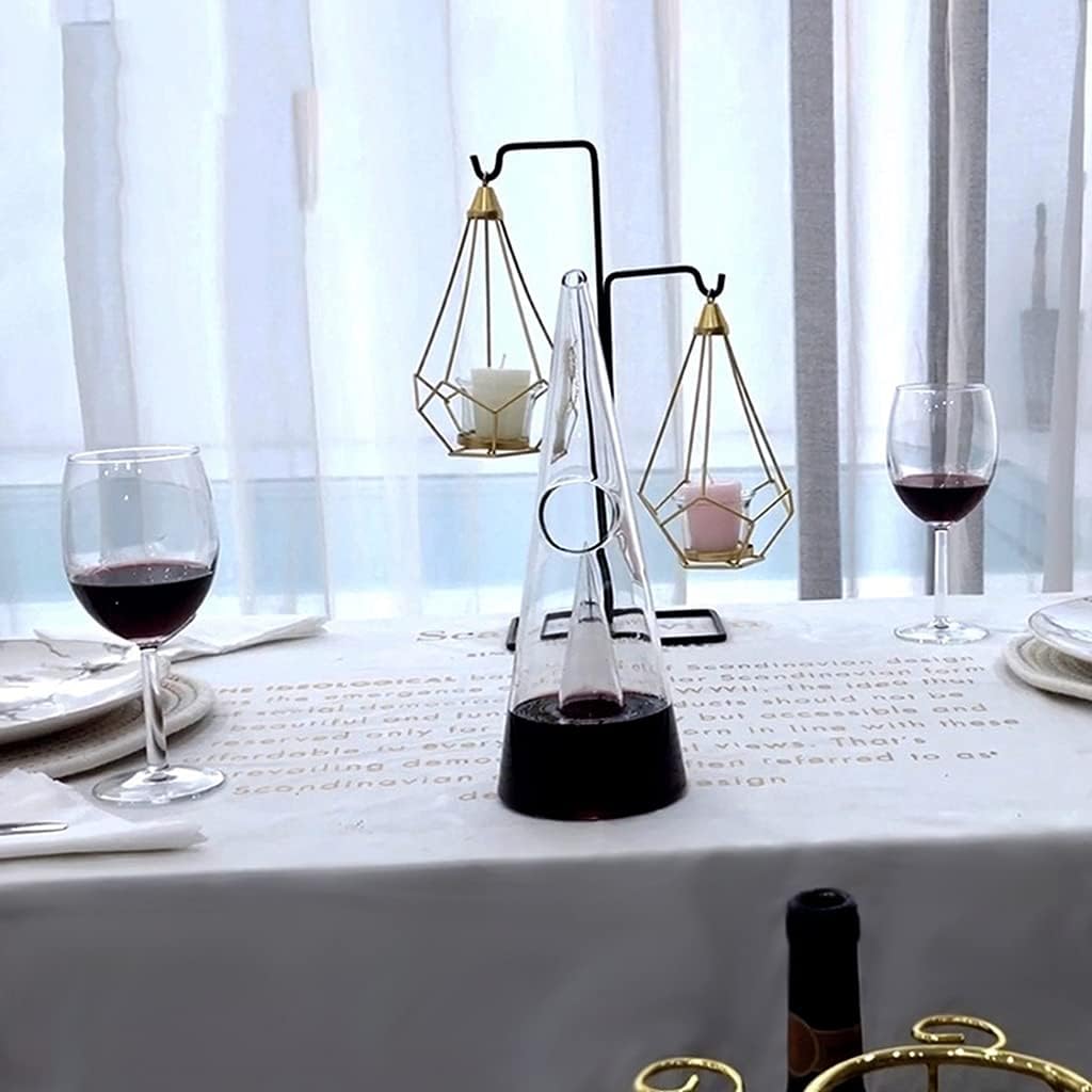 Glass Wine Decanter Pyramid Waterfall Seperator Pourer Divider Champagne Accessories Pourer