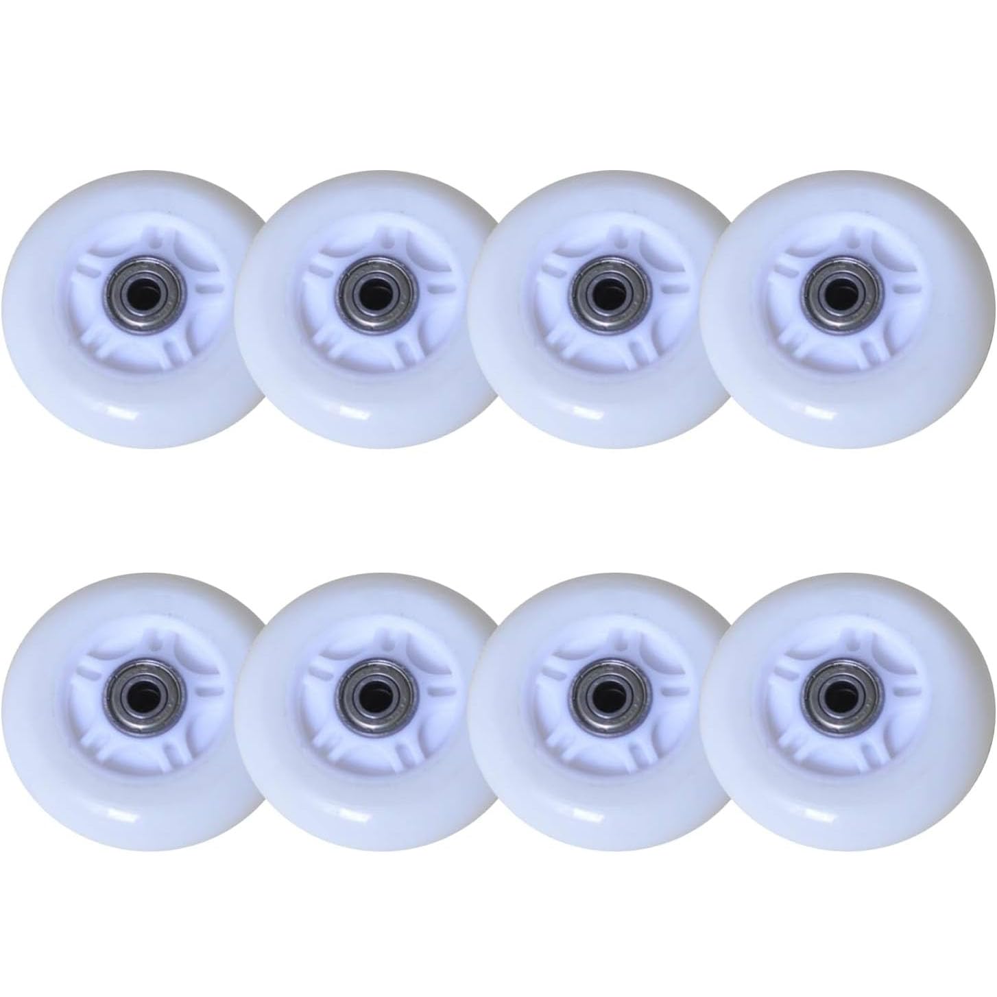 Roues de Patins à Roues alignées 64 mm/70 mm/72 mm, dureté 82A, pour Roues de Rechange de Hockey en Ligne en extérieur avec roulements, Lot de 8, 72 mm