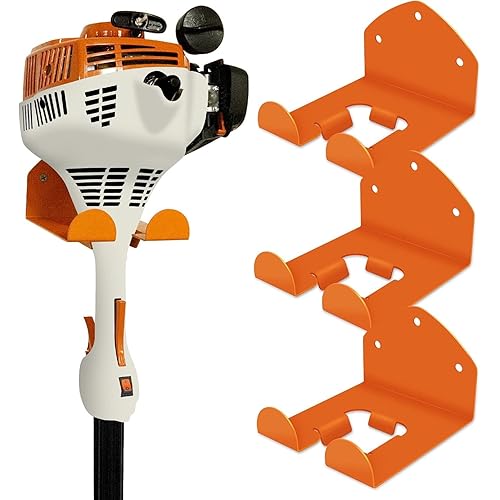 Garage Storage Garage Organizer Trimmer Rack Garden Power Tool Hanger for Grass Trimmer, Hedge Trimmer, Garages Wall, Garag Trimmer, Garden Tools, 3 Pack