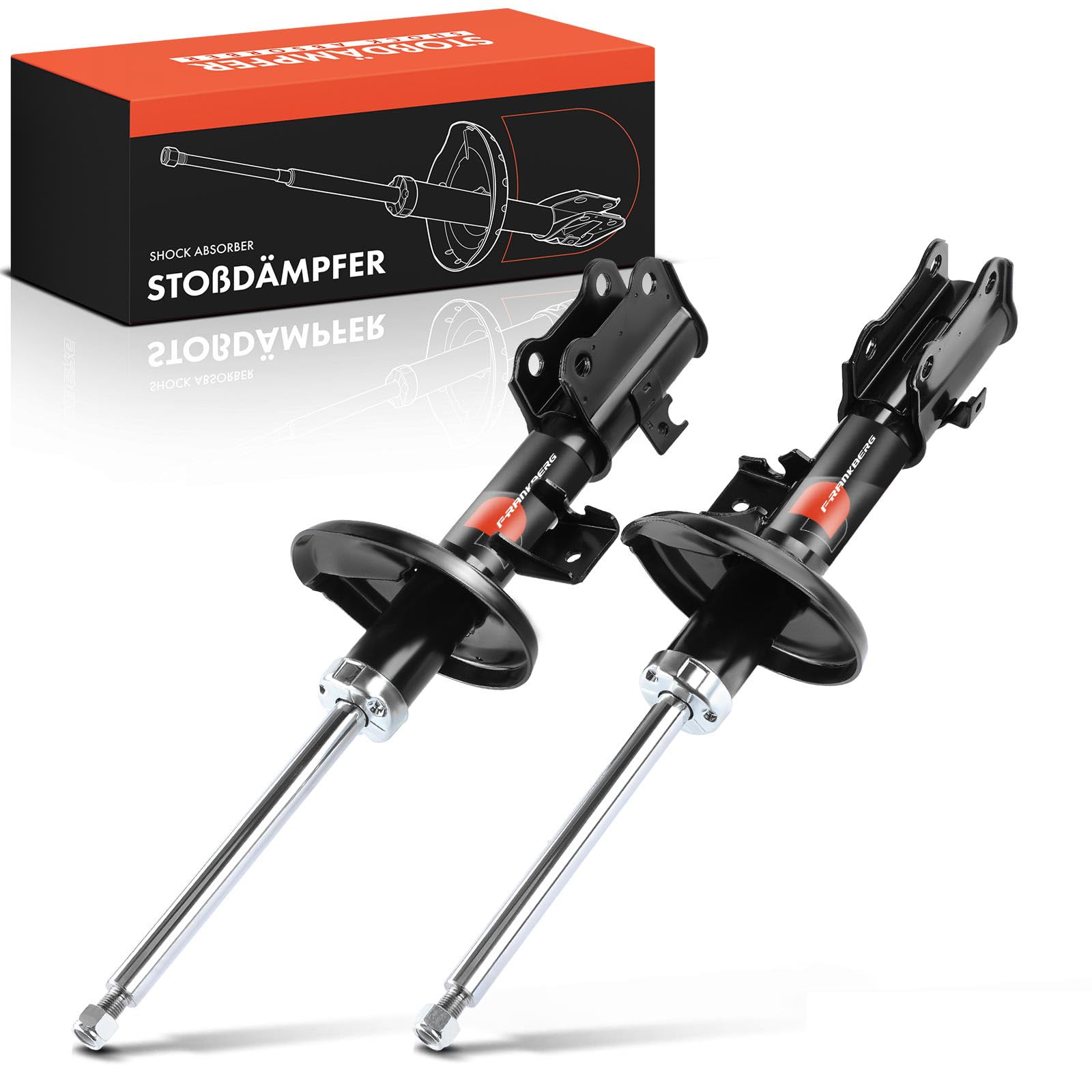 Frankberg 2 amortiguadores delanteros 577 mm a presión gas 4160264J00 | Compatible con: Grand Vitara II JT TD TE