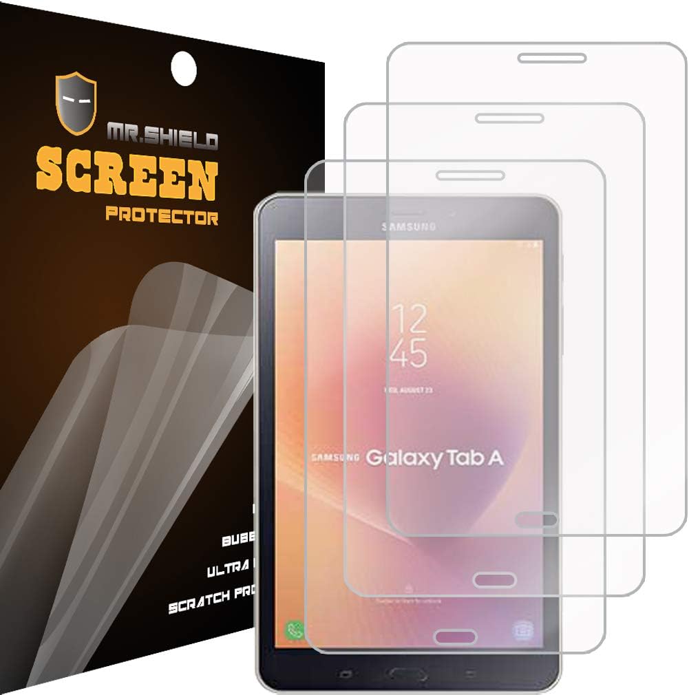 Mr.Shield Designed For Samsung Galaxy Tab A 8.0 Inch (2017) / (SM-T380) Premium Clear [PET] Screen Protector [3 PACK] with Lifetime Replacement