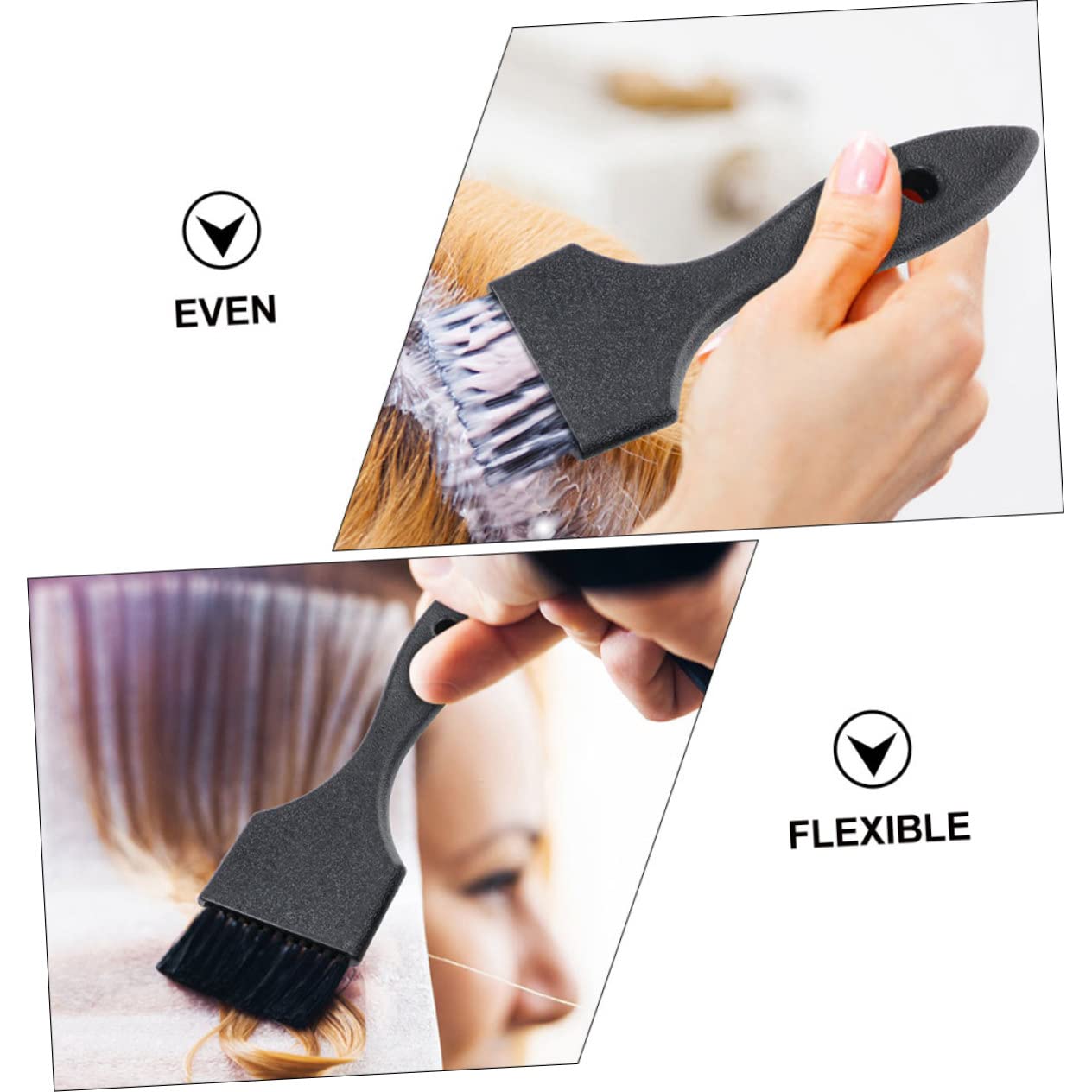 FRCOLOR Hair Dye Brush Set 4pcs Professional Salon Hair Coloring Brushes Ergonomic Handle