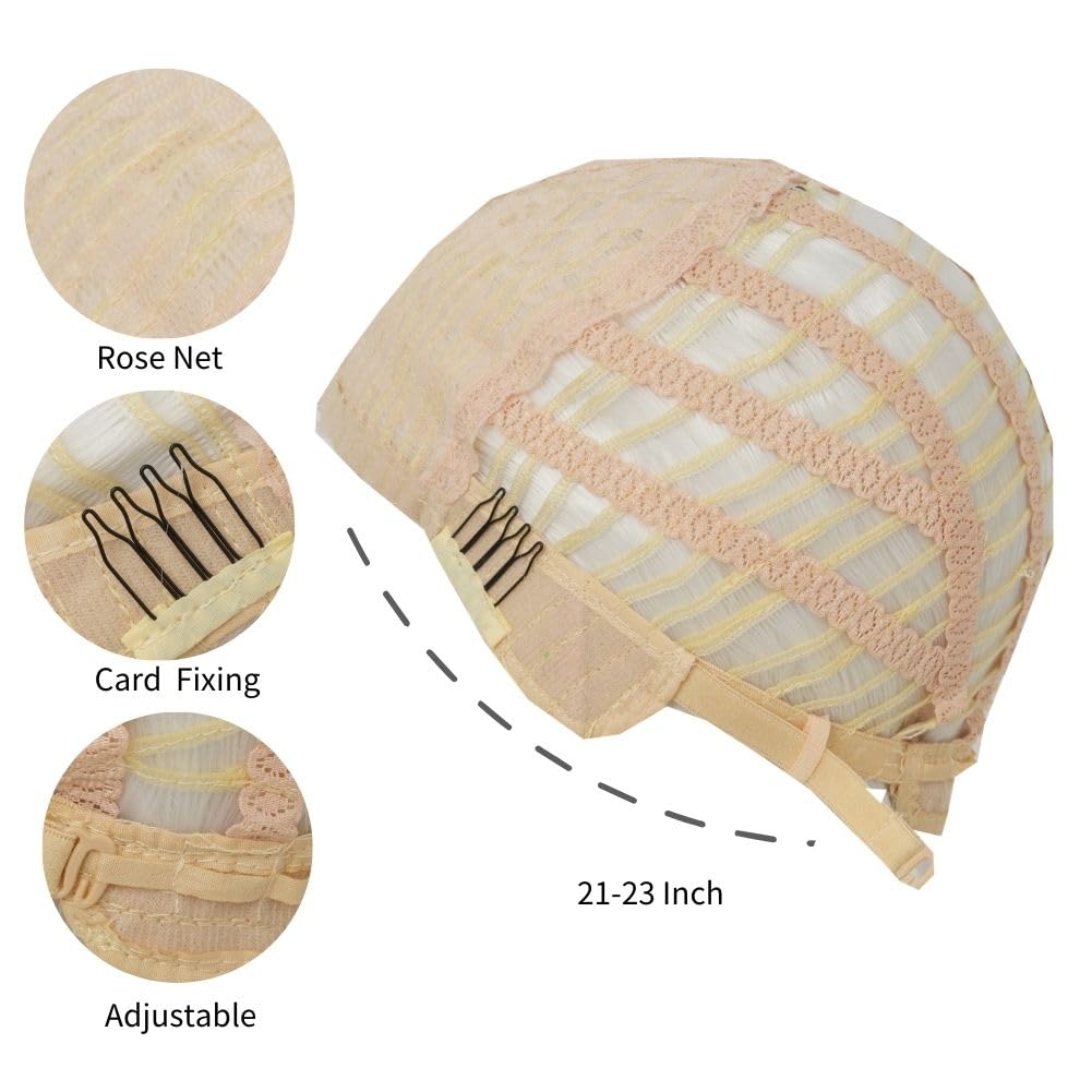 Blonde and Pink Straight Long Wigs for Women Middle Part Heat Resistant Fiber Hair Wig for Cosplay Halloween Use - Image 6