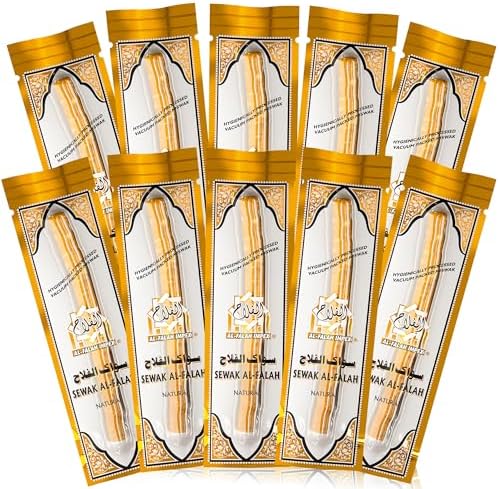SEWAK AL-FALAH Miswak (Traditional Natural Toothbrush) - 10 Pack ...