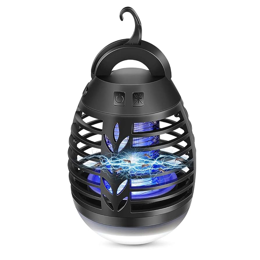 Amazon.co.jp: QZT 蚊取り器 電撃殺虫器 LEDランタン 照明 捕虫