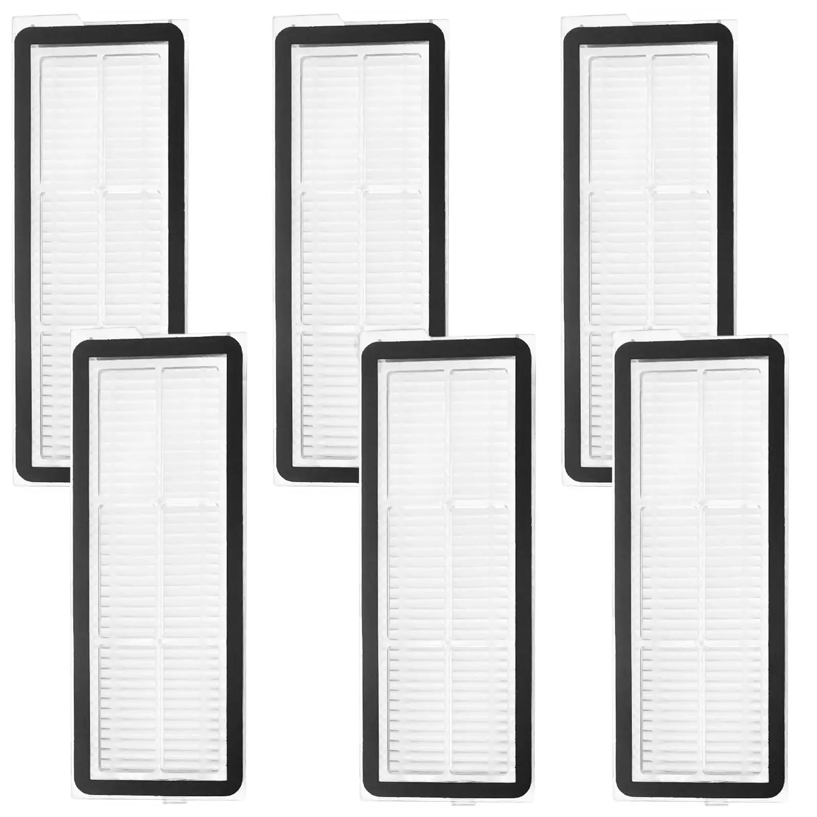 Qklyxr robot vacuum mop cloth Hepa Filter, for Roborock, for Qrevo S/Pro/Plus/Maxv/Curv/Curve/Edge Robot(6pcs Filters)